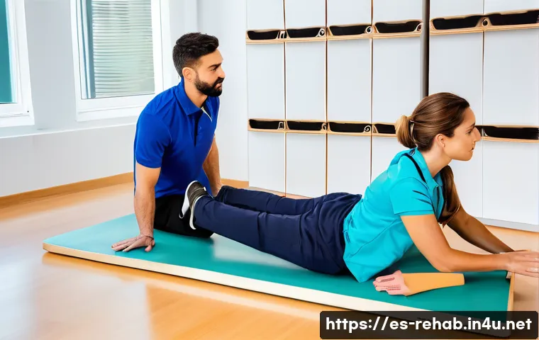 스포츠재활사 해외 자격증 비교 - A professional sports rehabilitation specialist conducting a functional assessment on a young adult ...